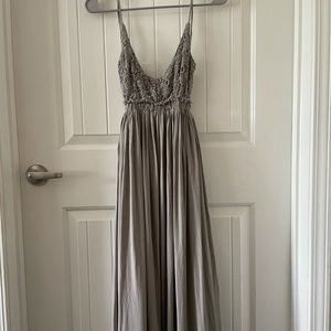 Sage maxi dress from pink lily